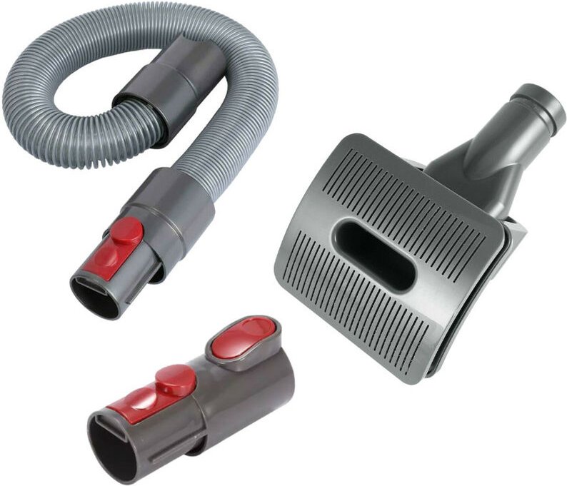 3in1 Set: Verlängerungsschlauch + Tierhaarbürste + Anschlussadapter kompatibel mit Dyson V15 Detect Absolute, Detect Com...