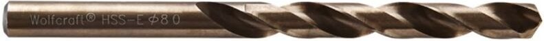 Wolfcraft - Metallbohrer HSS-Co 7460010 ø 8 mm Rundschaft Metallbohrer