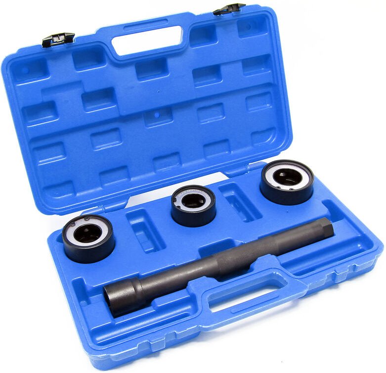 Wiltec - Spurstangenwerkzeug Set mit 3 verschiedenen Größen 30-45 mm, Spurstangenschlüssel mit Aufsätzen im praktischen ...