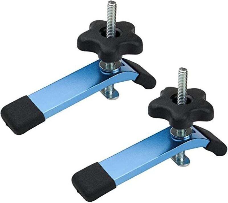 Serre-joints en T pour le travail du bois, 162 mm (L) x 34 mm (l), lot de 2, bleu-noir