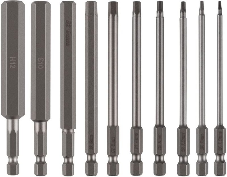 Thumbnail - 10 Stück 100 mm breite Innensechskant-Bits, 1,5–12 mm, S2-Stahl, Sechskant-Schraubendreher-Bits, 1/4 Bohrer