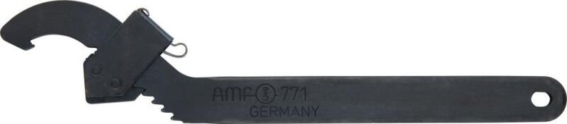 Hakenschlüssel verstellb. 95-165mm mitNase - AMF