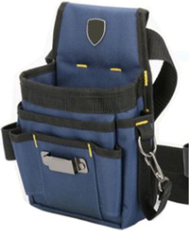 Robuste Werkzeug-Gürteltasche aus Canvas – 8 Taschen für Herren – Multifunktionale Arbeitstasche – für Handwerker, Elekt...