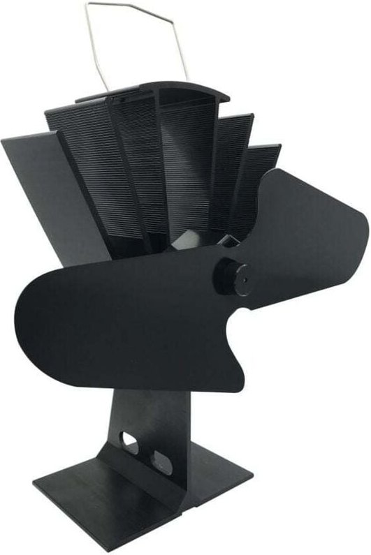 Firefix - Kaminofen Ventilator Ofen Stromlos Schwarz Geräuschlos Kamin Holzofen