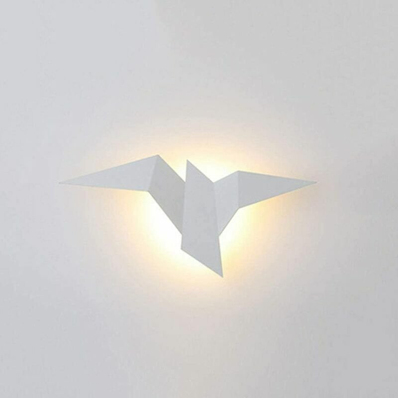 LaBlanc-2W LED-Wandleuchte, moderne Innenwandleuchte, vogelförmige geometrische Wandleuchte, Waschlicht für Wohnzimmer, ...