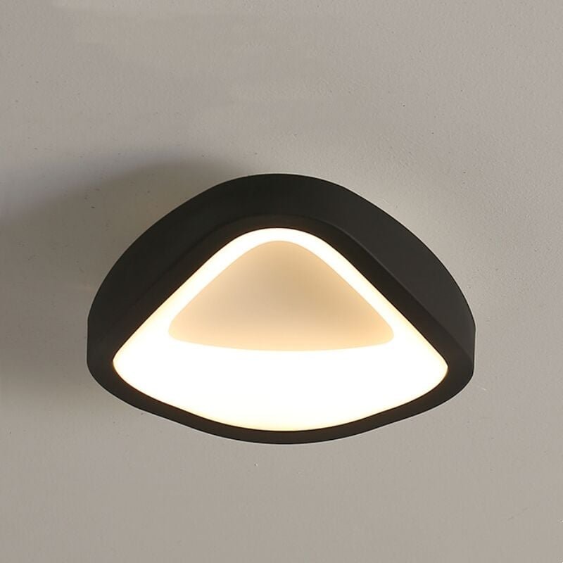 Led Deckenleuchte Moderne Deckenlampe Schwarz Deckenbeleuchtung 12W für Wohnzimmer Schlafzimmer Flur Küche - Warmweißes ...