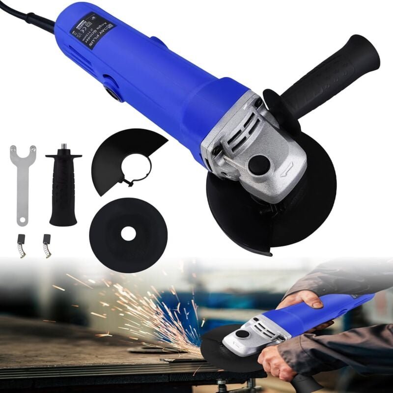 Thumbnail - Lucn - Winkelschleifer Elektrisch 900W, 115MM, Trennschleifen Metall & Stein, Flächen & Kanten schleifen, Rost entfernen...