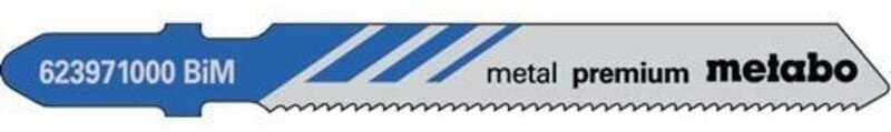 Thumbnail - Metabo - Stichsägeblätter metal premium Nutz-L.51mm ZAhnteilung1,2mm BiMetall gefräst gewellt f.Stahlbleche 1-3mm/NE-Met...