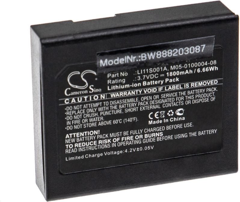 Vhbw - Akku Ersatz für Mindray 022-000008-00, LI11S001A, M05-0100004-08 für Medizintechnik (1800mAh, 3,7V, Li-Ion)