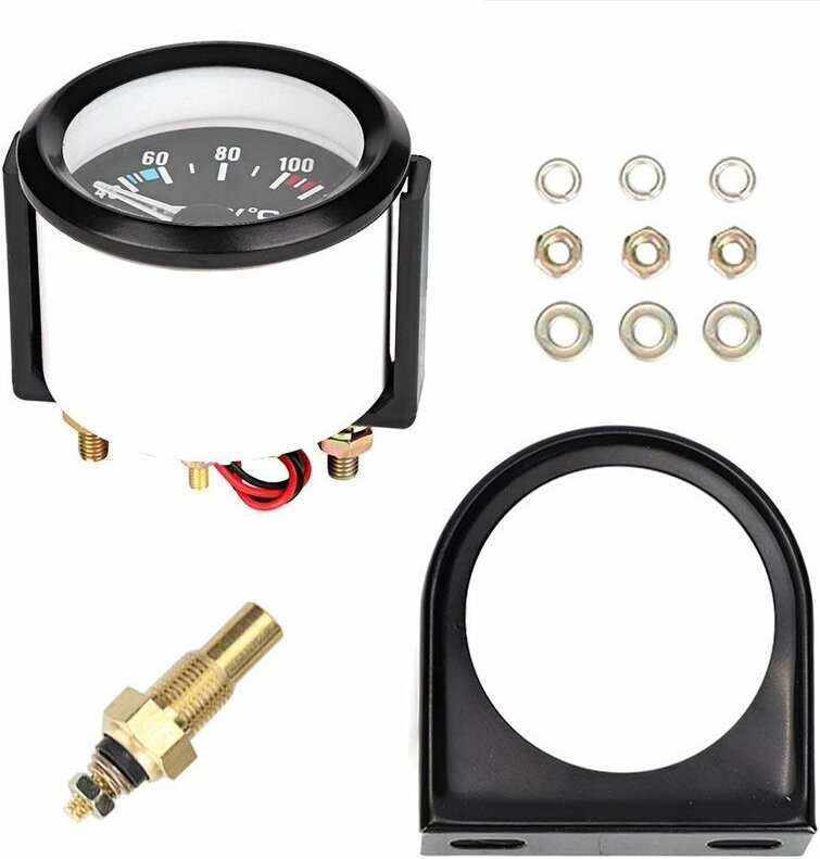Kfz-Wassertemperaturanzeige, Kfz-Wasserzähler, Manometer, Wassertemperaturanzeige, 2 Zoll (52 mm)