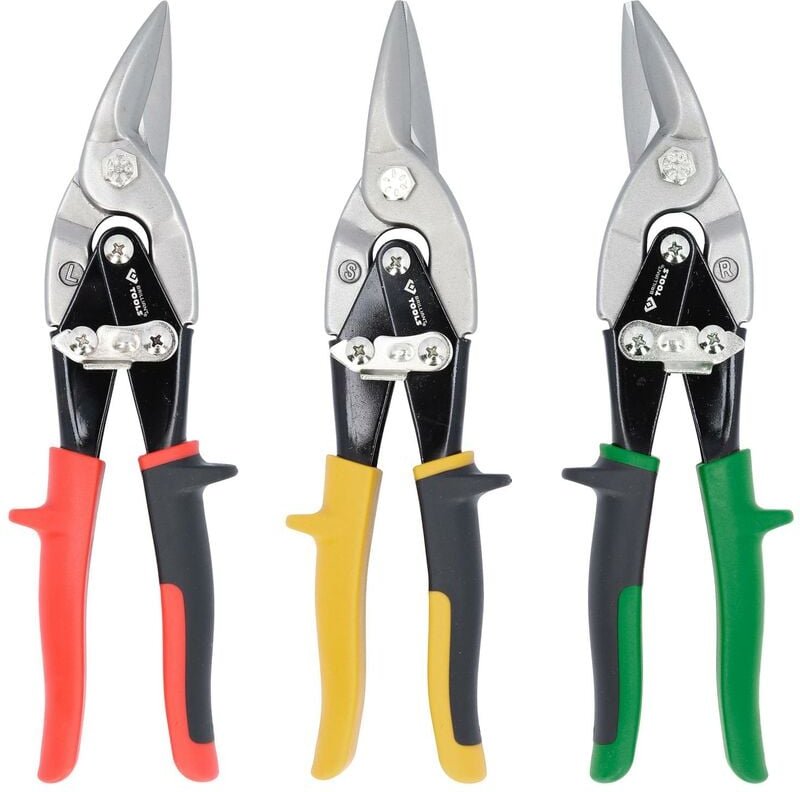 Brilliant Tools - Hebel-Blechdurchgangsscheren-Satz 3tlg. - BT067200