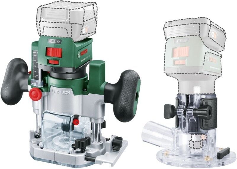 Bosch - diy AdvancedTrimRouter Combi-Set Akku-Oberfräse (06039D5002)