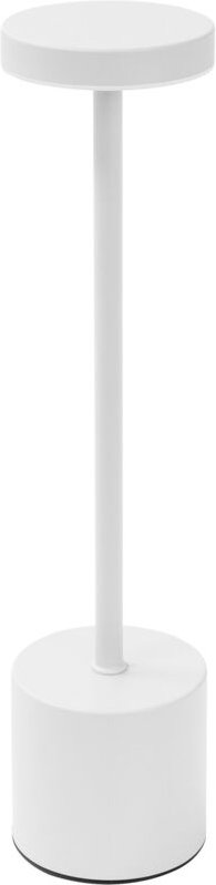 ML-Design LED Tischlampe kabellos mit Touch, Weiß, Ø8x34,5cm, Nachttischlampe mit 3 Lichtfarben Dimmbar, Tragbare Metall...