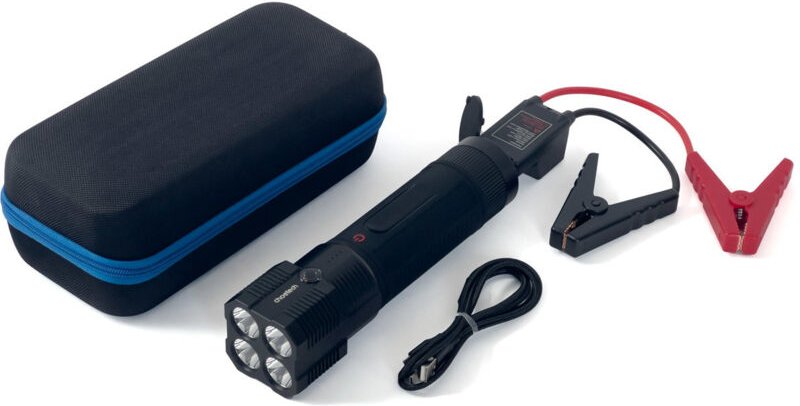 Choetech Starthilfe mit Powerbank 8000mAh - LED Taschenlampe schwarz (TC0016)
