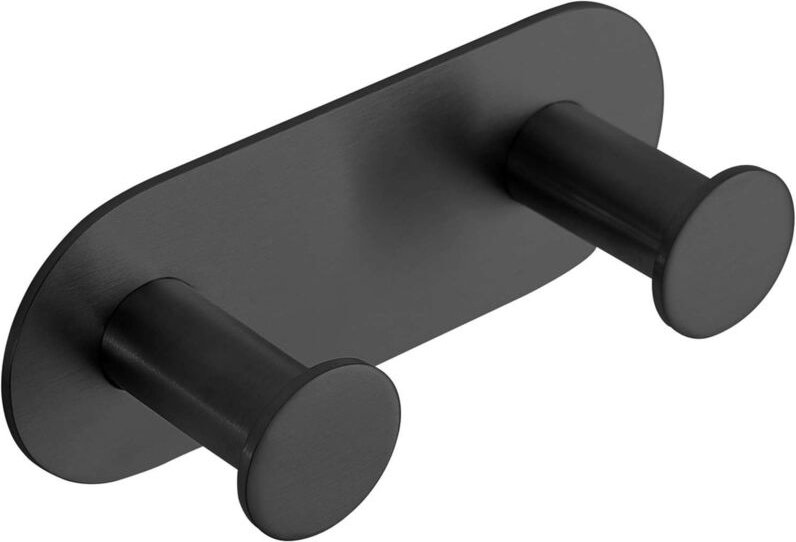 Sapho X-Round - Doppelhaken, schwarz matt XR220B