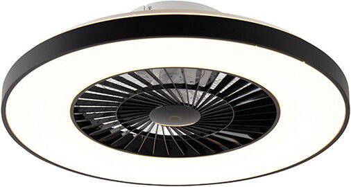 Deckenventilator schwarz mit Sterneneffekt 60cm inkl. led Dimmbar mit Fernbedienung - Climo