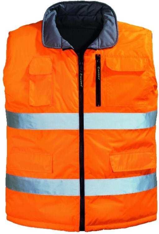 Coverguard - Hi-Way Wendeweste Größe l Klasse 2 orange/grau