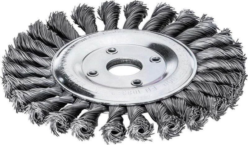 FP - lessmann Rundbürste Stahldraht 178x14mm, gezopft 0,5mm