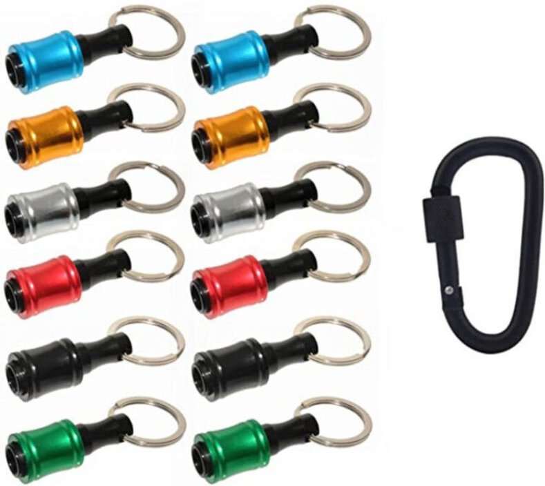 Set mit 12 1/4"-Steckschlüssel- und Sechskantschaft-Bithaltern für Schlagschrauber, Bithalter, Verlängerungsstange für S...