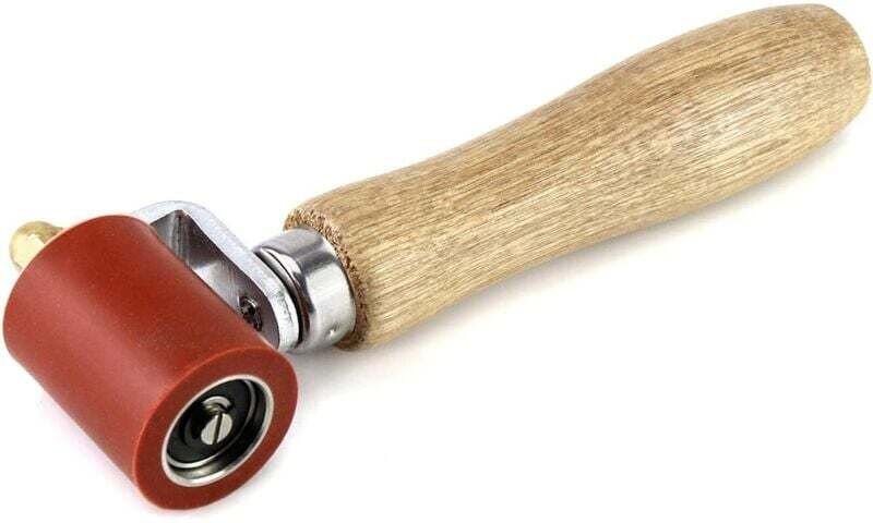 Silikon-Handdruckrolle, hitzebeständiges Schweißwerkzeug zum Verschweißen von PVC-Planen, 40 mm, Rot