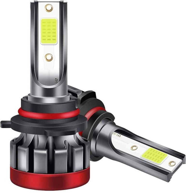 Woosien - 2 Stück 9005 / Hb3 LED-Motorradscheinwerfer 8000 k 3000 lm blaues LED-Nebelscheinwerfer-wasserdichtes Superaut...