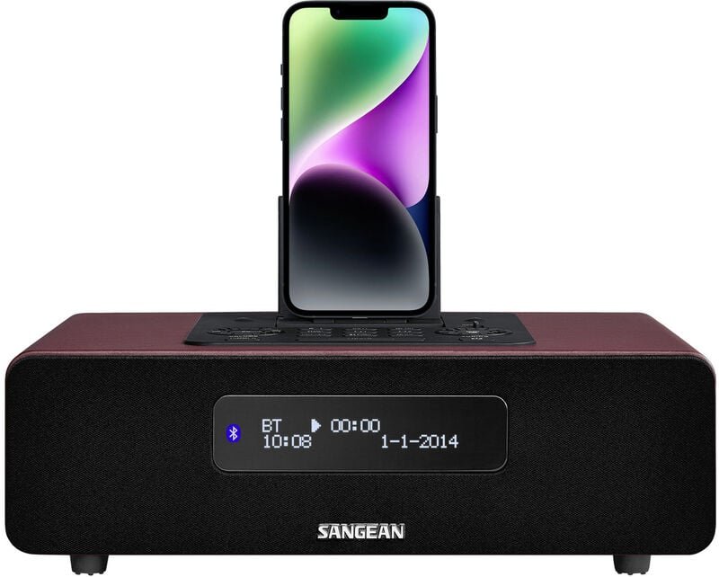 DDR-38 Tischradio dab+, dab, ukw Apple-Dock, aux, Bluetooth® Akku-Ladefunktion, Inkl. Fernb - Sangean