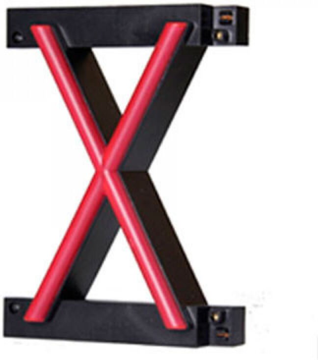 Buchstaben led Neon x Breite 105Mm Höhe 161Mm Hintergrund 38Mm