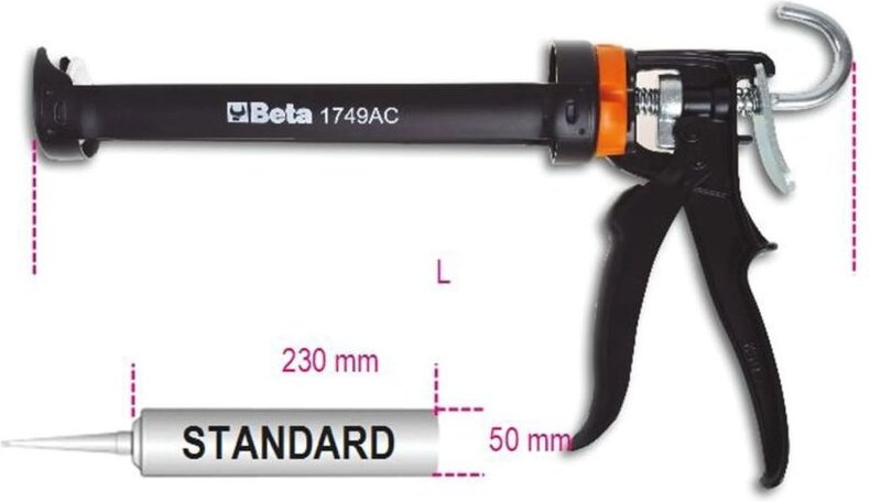 Beta Hochdruckpistole für chemische Verankerungen und Standardkartuschen 017490005