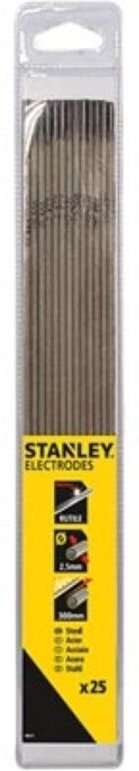 Stanley Rutilelektroden d 2,5x300, 25 Stück, für professionelles Schweißen