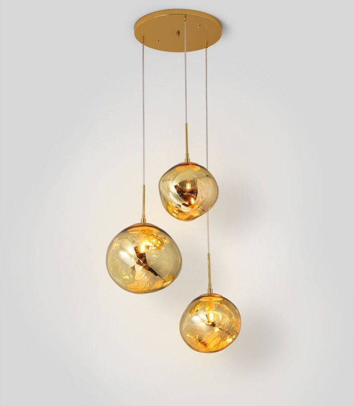 Dreiflammige Pendelleuchte aus Glas "kadnis" - 3 x E27