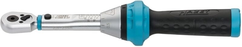Drehmoment-Schlüssel, Nm min-max: 2.5 - 25 Nm, Toleranz: 3%, Sechskant hohl 6,3 (1/4) - Hazet