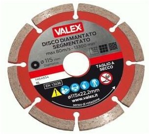 Segmentierte Diamanttrennscheibe für 115-mm-Winkelschleifer