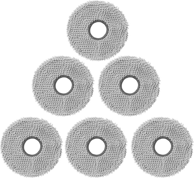 6 Wischtücher für Ecovacs Deebot N30 Pro / N30 Omni / N30 Pro Omni / T50 Pro Omni / T50 Max Pro Omni / T50 Omni / T50 Om...