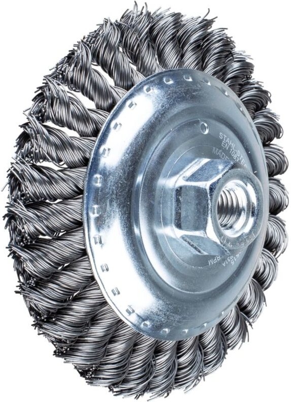 PFERD Kegelbürste gezopft KBG Ø 125 x 15 mm M14 Stahl-Draht-Ø 0,50 für Winkelschleifer 43317001 1 S