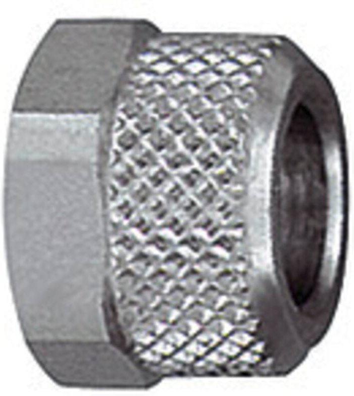 Riegler Überwurfmutter, M8x0,75, für Schlauch 6/4 mm, SW 8, MS vern.
