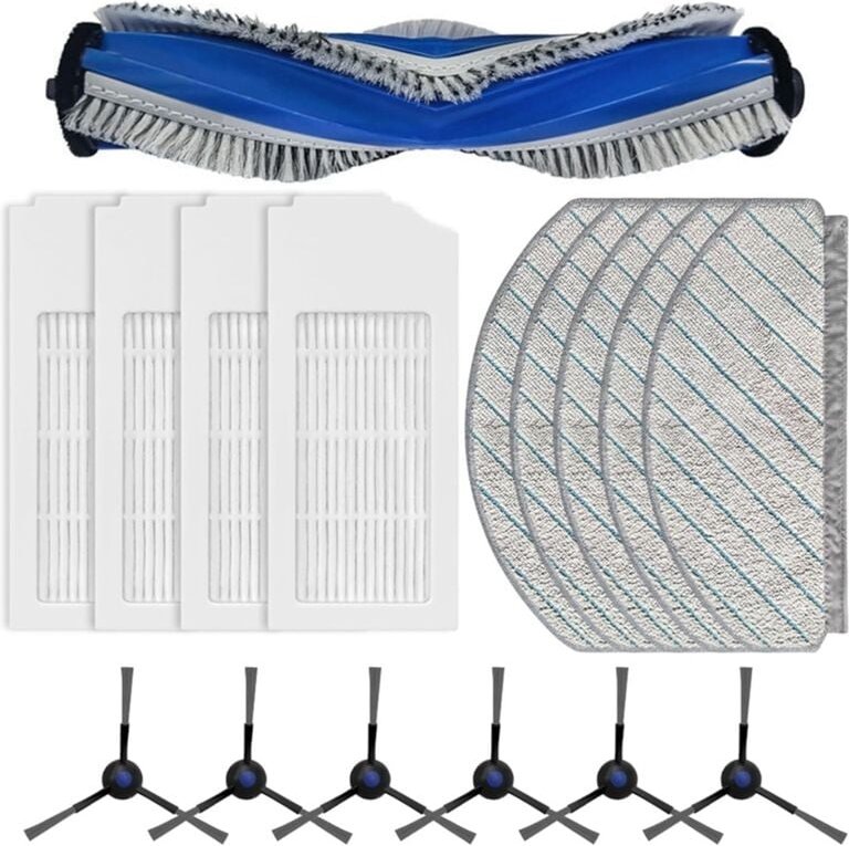 Für N20/N20 PLUS/N20 Roboter-Staubsauger, Hauptseitenbürste, HEPA-Filter, Wischtuch