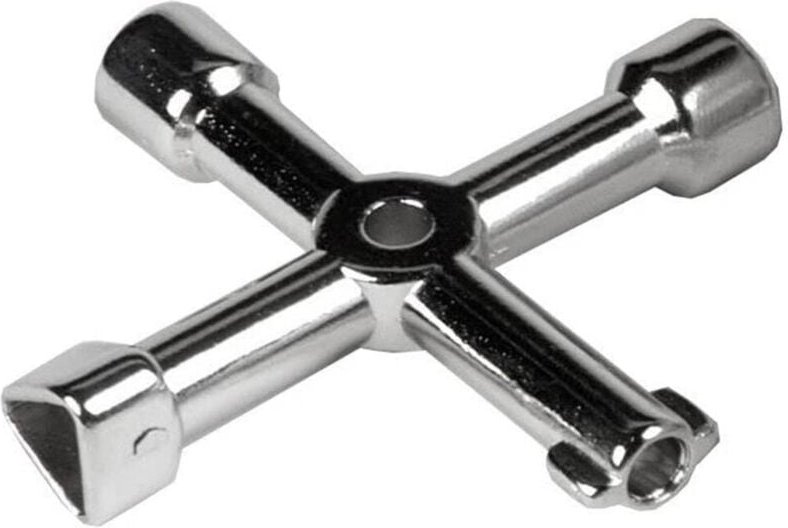 Trade Shop Traesio - Trade Shop - universal-mehrzweckschlüssel zum öffnen von strom-, wasser- und gaszählern -