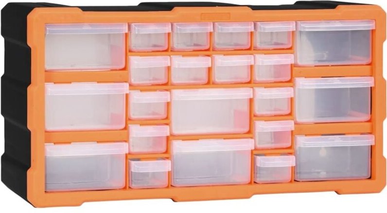 Multi-Schubladen-Organizer mit 22 Schubladen 49x16x25,5 cm vidaXL