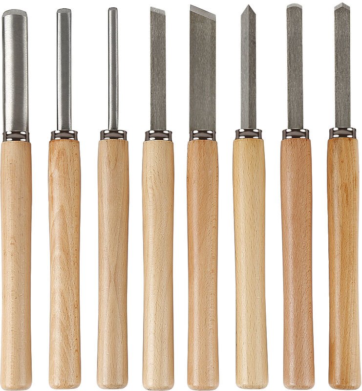 Skecten - 8× Schnitz Werkzeug Set Beitel Holz Bearbeitung Schnitzeisen Satz Schnitzmesser