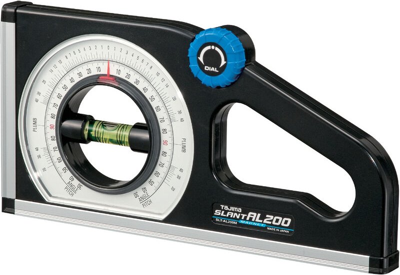 Klingspor - Tajima Winkelmesser / Neigungsmesser drehbar gelagerter Libelle, Doppelskala