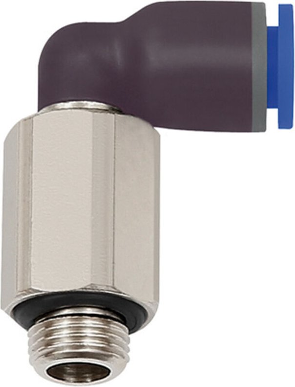 Riegler - L-Steckverschraubung »Blaue Serie« lang, drehbar, g 1/8 a., ø 8mm