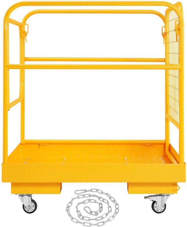 Mophorn Sicherheitskäfig für Gabelstapler, Tragkraft 1200 lbs, 36 x 36 Zoll, zusammenklappbare Arbeitsplattform mit fest...