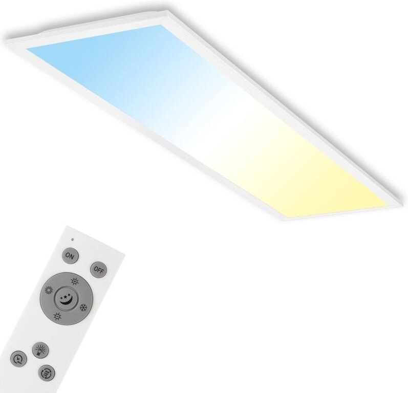 Thumbnail - Led Panel Dimmbar Fernbedienung cct 24W weiß Metall-Kunststoff Briloner