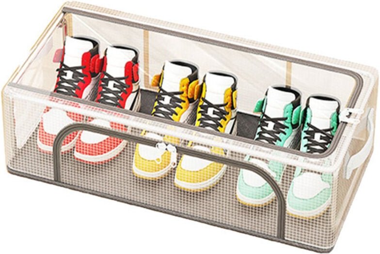 PVC-Schuhaufbewahrungsbox – wasserdicht und zusammenklappbar, Schuhkarton-Aufbewahrungsbox, großer und stabiler transpar...
