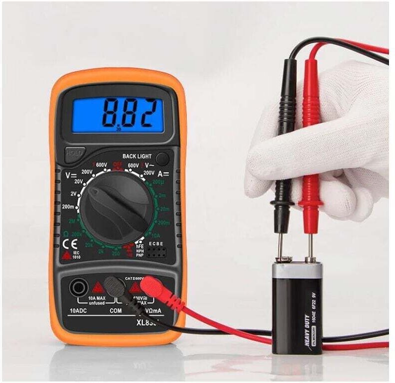 XL830L 2000-Count-Digitalmultimeter, Mini-Multimeter, Batterietester, Strom-, Spannungs-, Wechsel- und Gleichstrom-Wider...