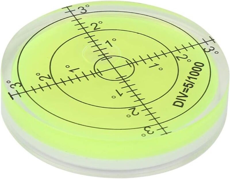 Runde Wasserwaage, Messwerkzeug mit 60 mm Durchmesser, runde Wasserwaage mit Skala zum Ausbalancieren von Kameraausrüstu...
