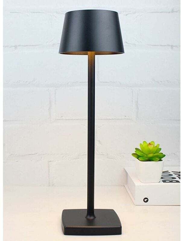 Wiederaufladbare kabellose LED-Tischlampe, tragbares USB-Licht aus Metall, kleine Mini-Nachtlampe für Restaurants im Fre...