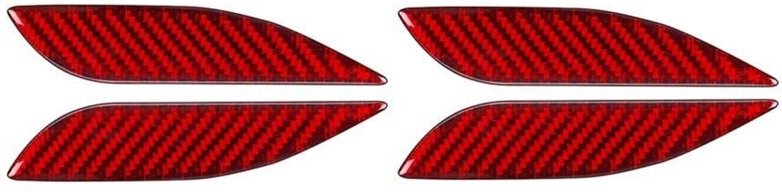 Tlily - Geeignet für BMW-3 Serie gt F30 F32 F34 2013-2017 Carbon Fiber Innen Tür Griff Schnalle Abdeckung Trim lhd