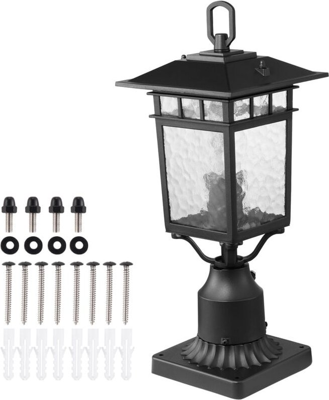 2er-Pack 400-mm-Außenpfostenleuchten: Beleuchten Sie Ihren Außenbereich. Diese von der Dämmerung bis zum Morgengrauen le...