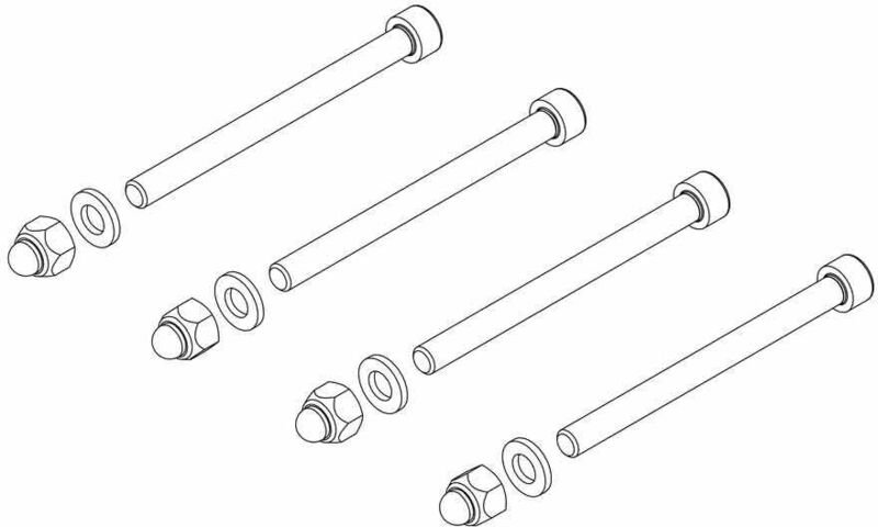 MUNK Montagesatz für stirnseitiges Geländer Plattformleitern